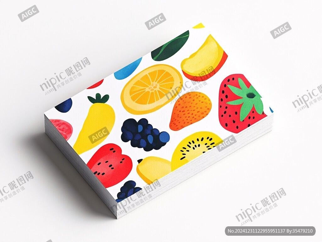 水果禮盒插畫