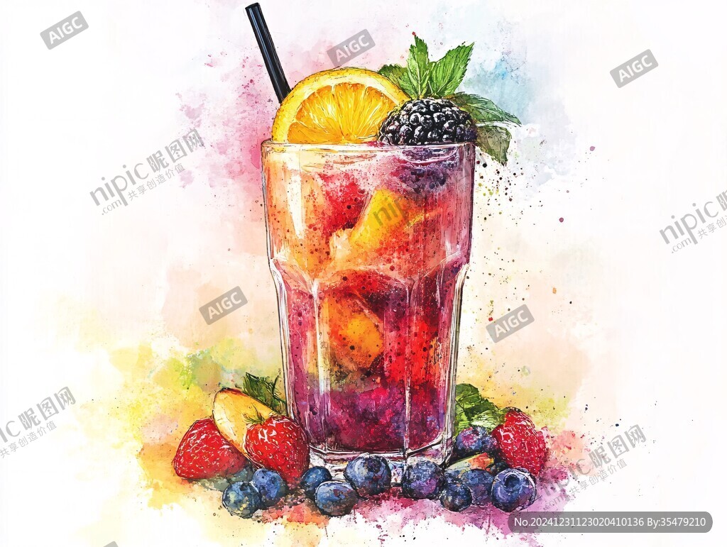 果飲插畫