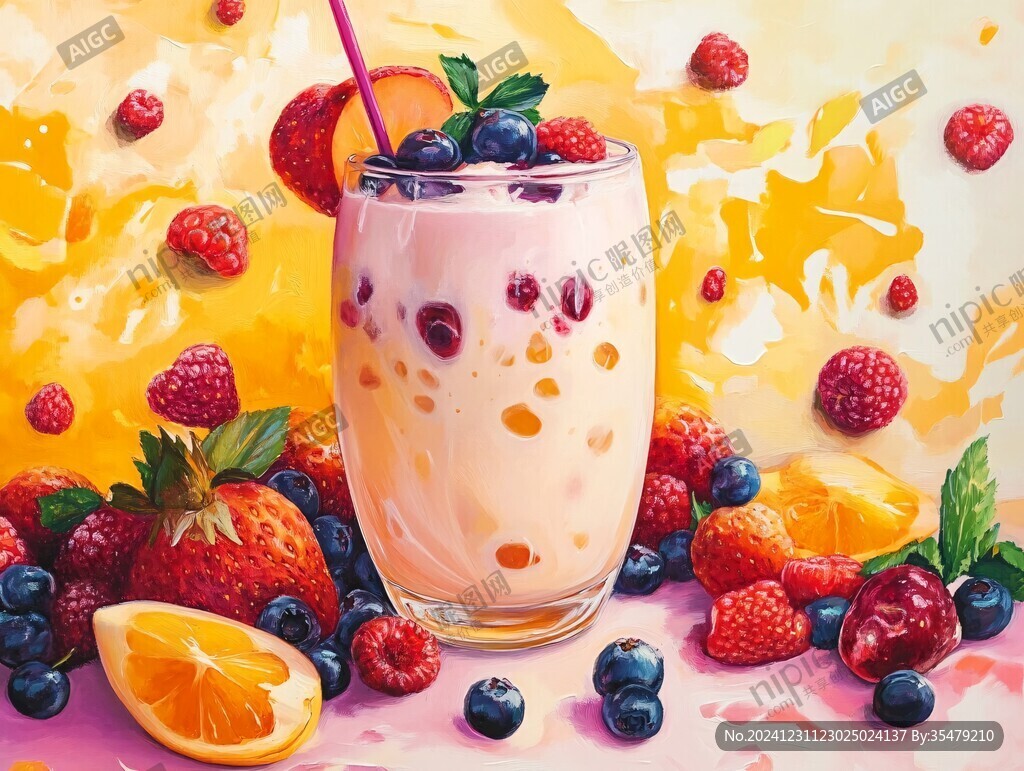 果飲插畫