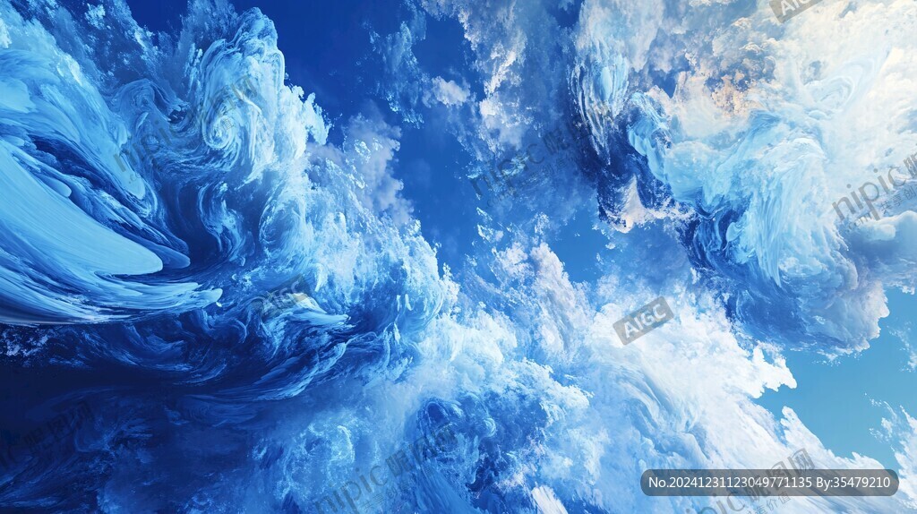 海洋流體畫
