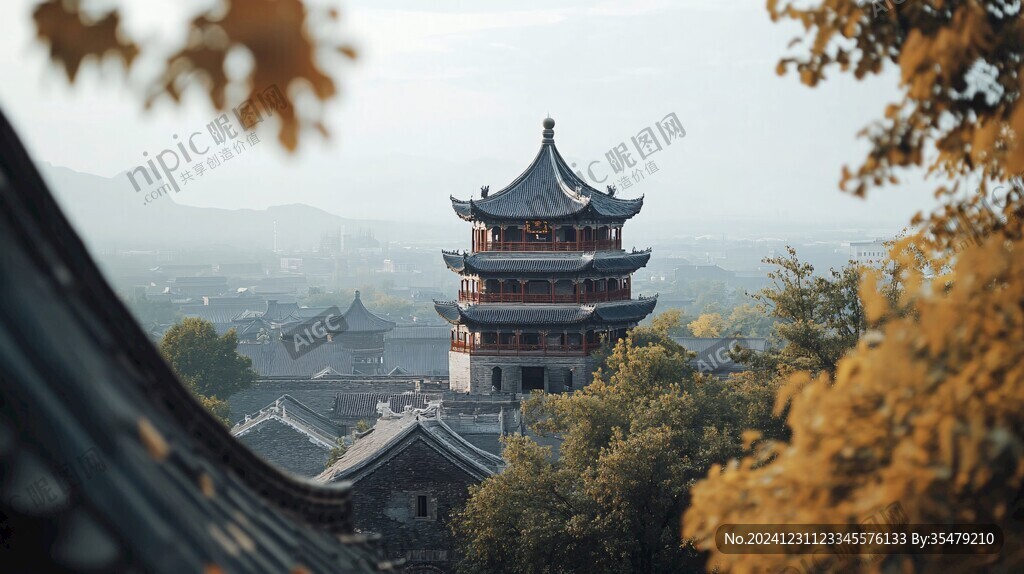 閱江樓秋色