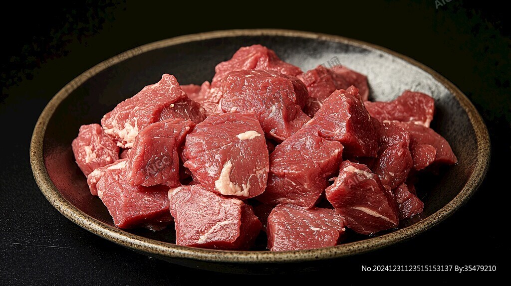 小碟牛肉塊