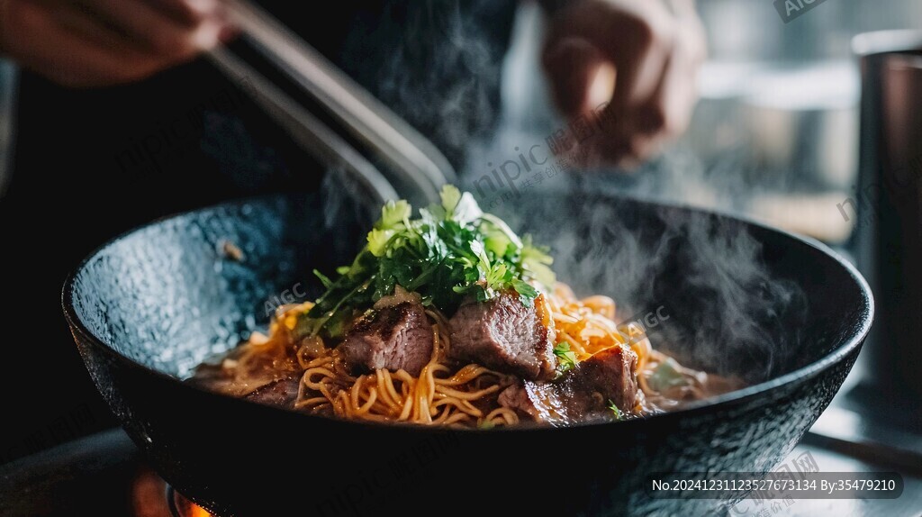 日式料理店拌面湯面