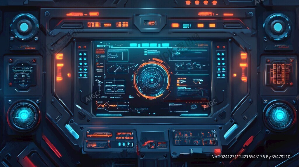 宇宙飛船儀表板
