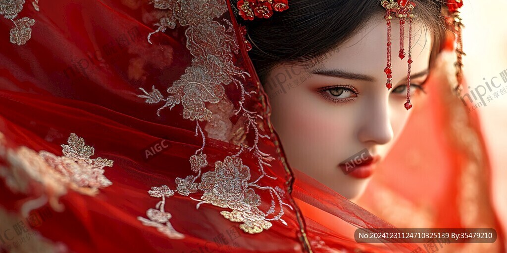 古風(fēng)嫁衣美女