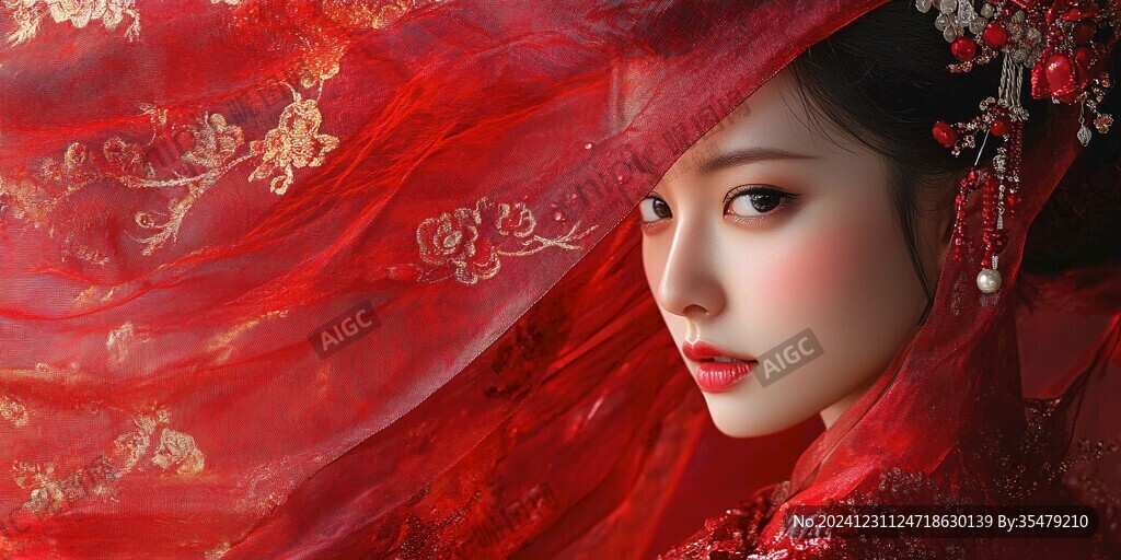 古風(fēng)嫁衣美女