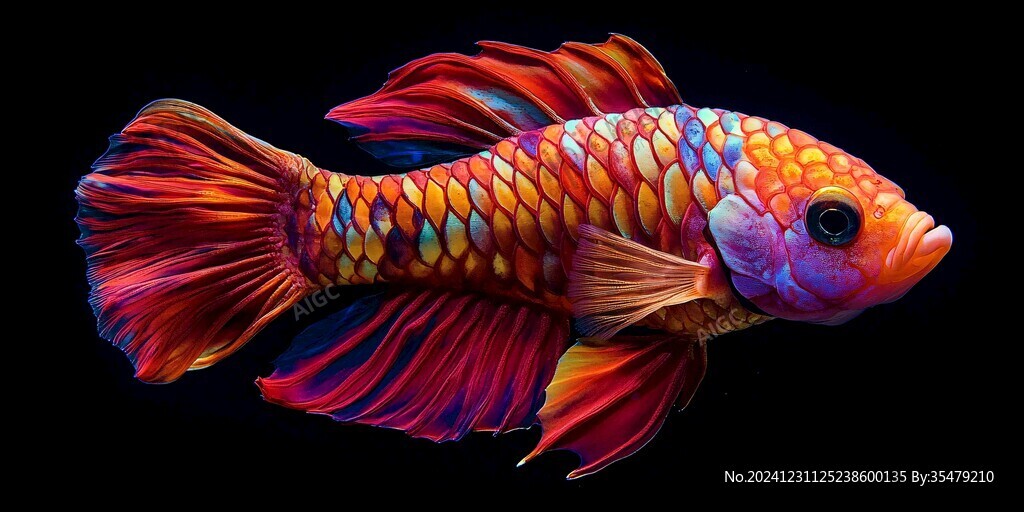 卡通寫實(shí)紅鯉魚
