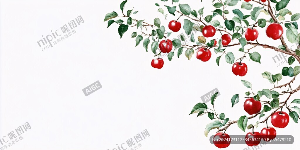 枸杞林插畫(huà)