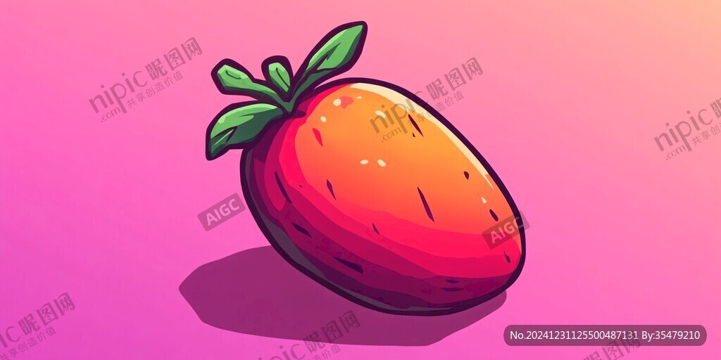 草莓本本插畫
