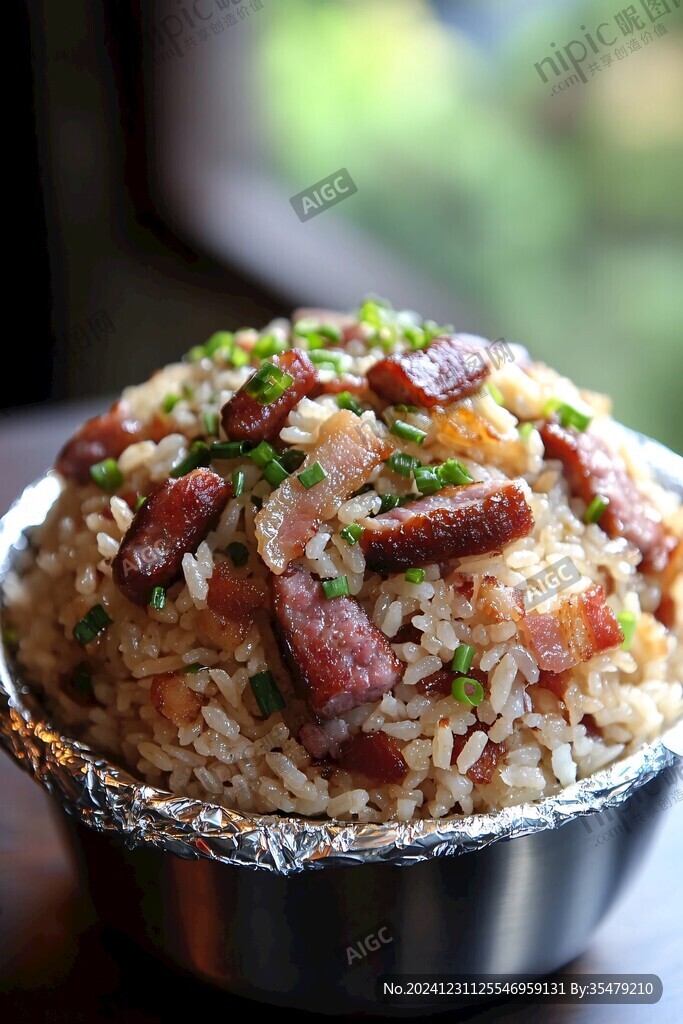 臘味籠仔蒸糯米飯