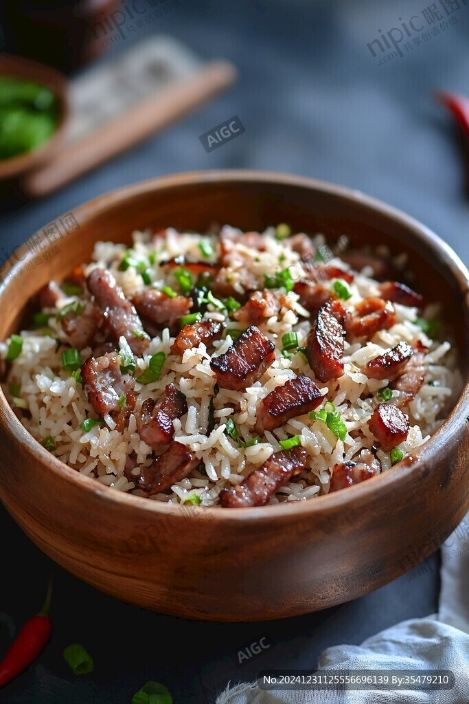 臘味籠仔蒸糯米飯