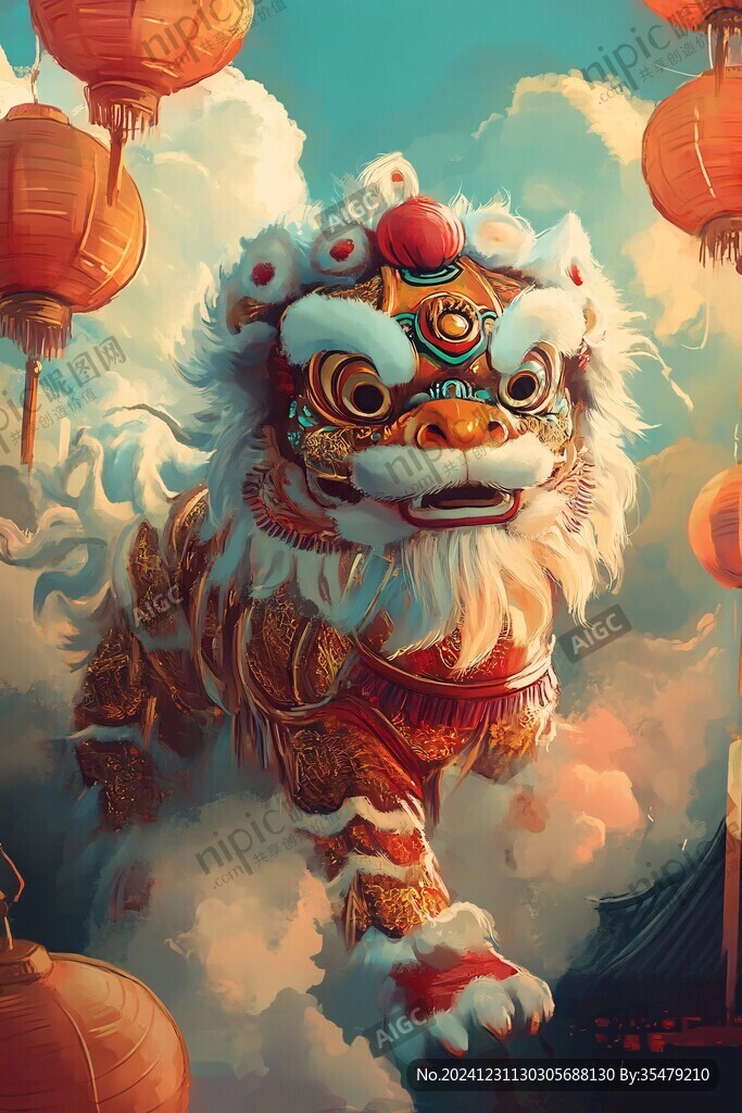 醒獅系列插畫
