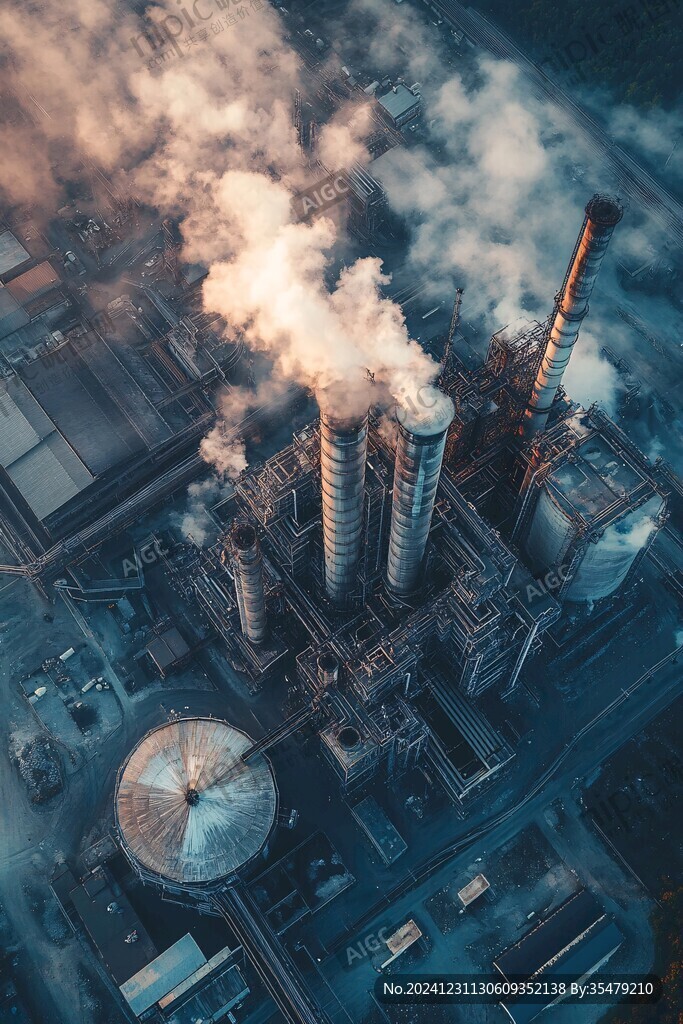火電廠航拍