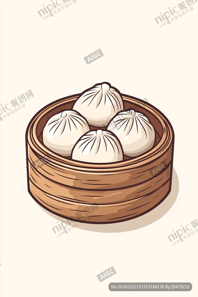 小籠包插畫