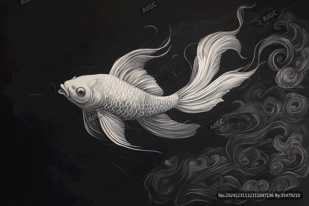 描金游魚