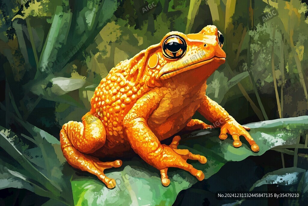 牛蛙插畫
