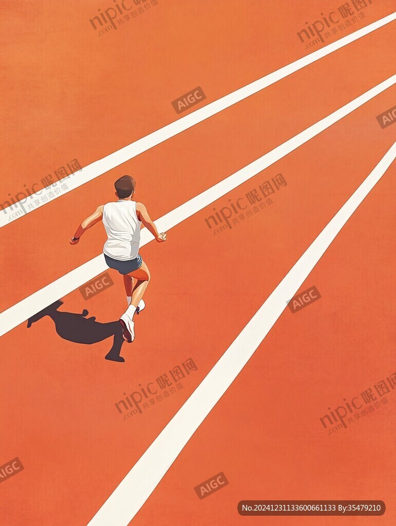 跑道插畫