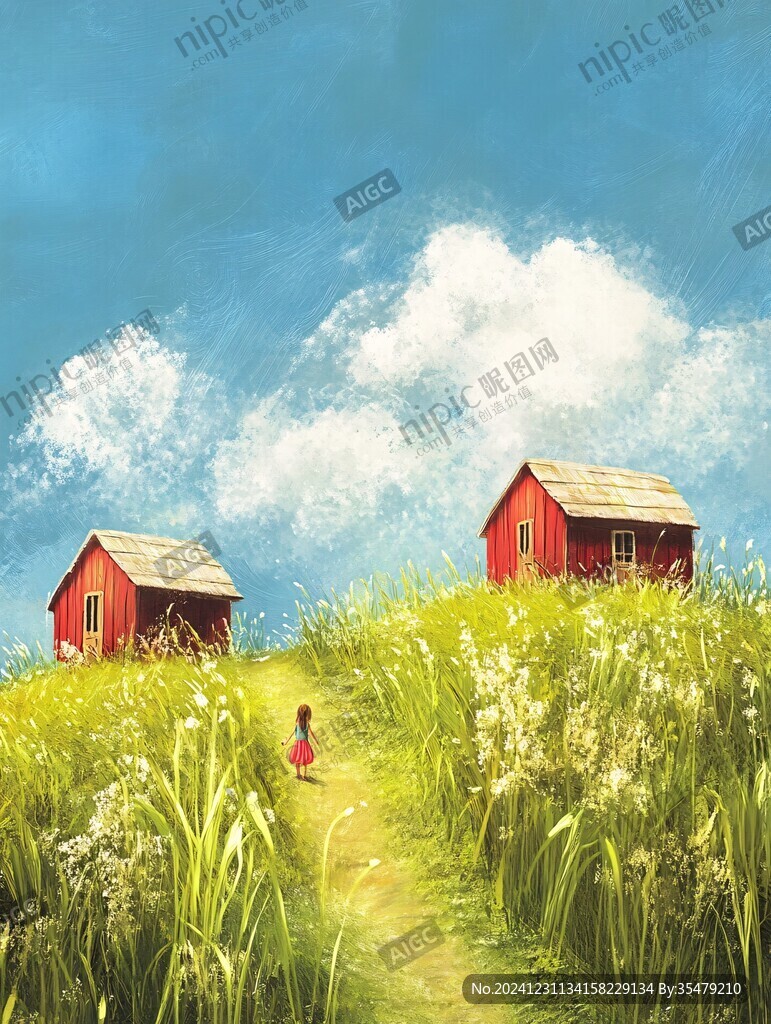 草原里的小紅屋