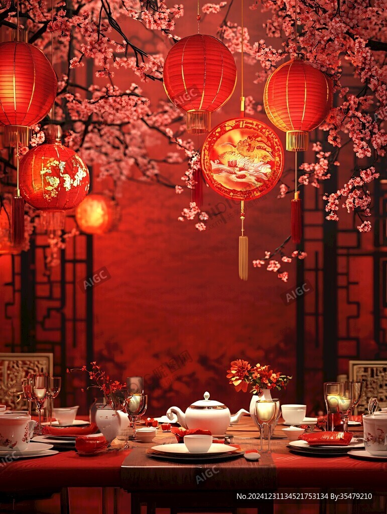 中式餐館場景