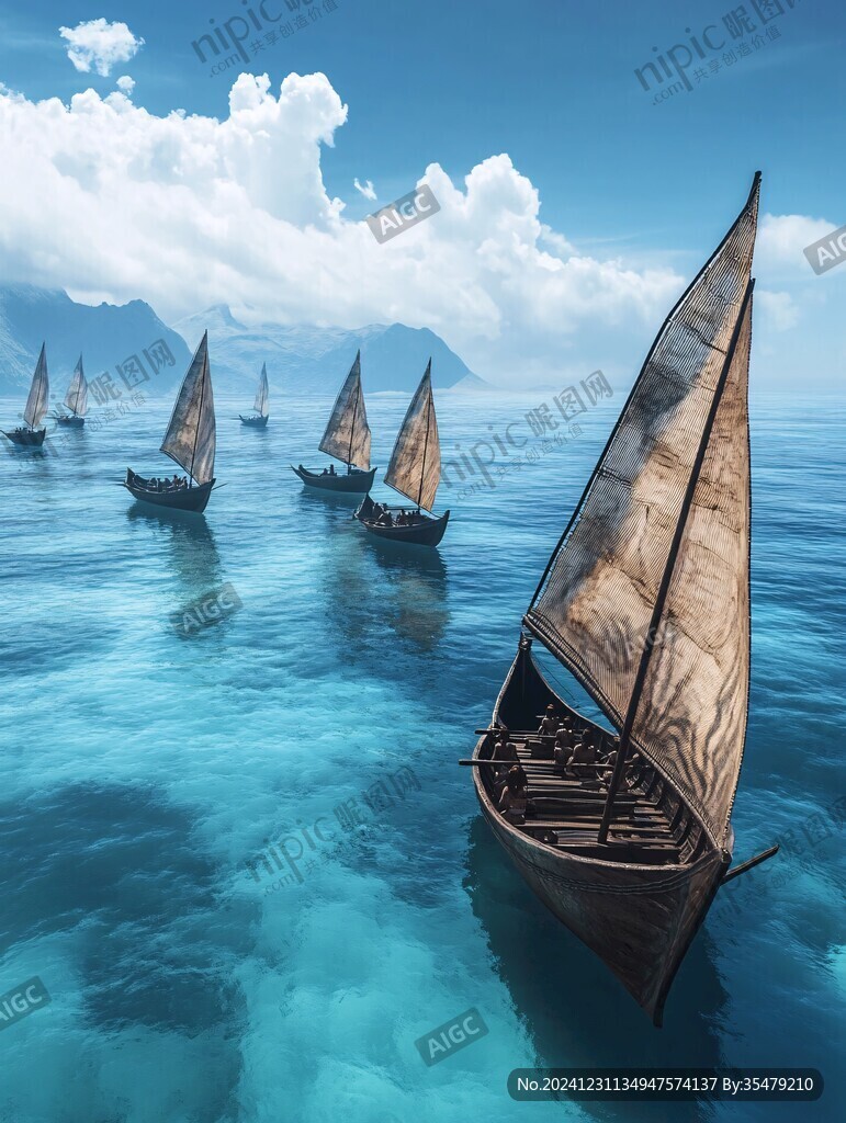揚帆起航背景