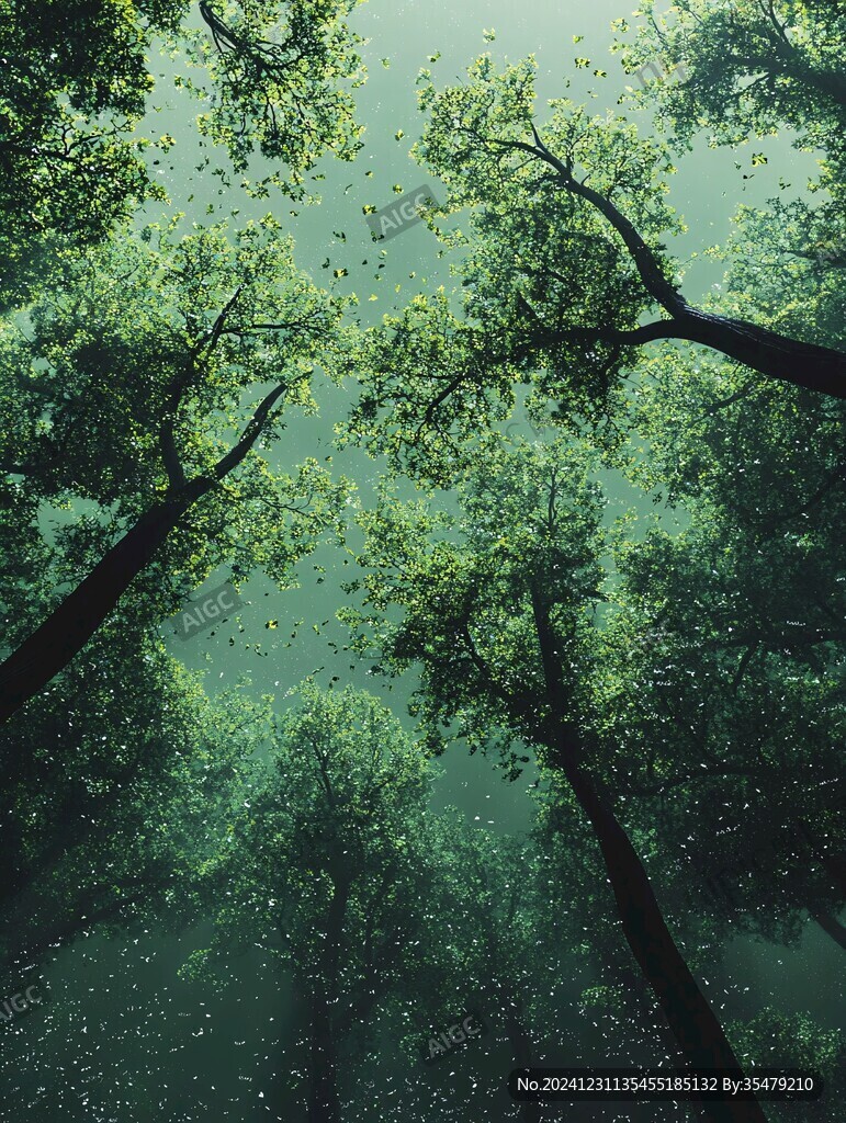 夢幻綠色森林
