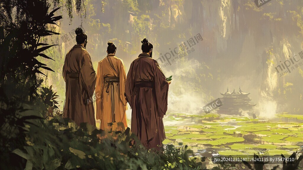 杜甫故里插畫