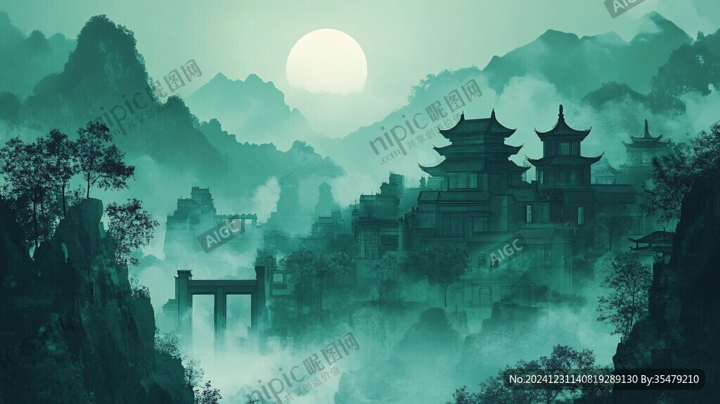武當山插畫