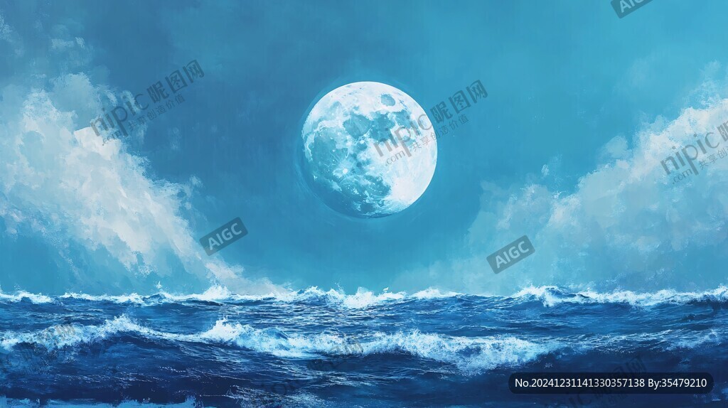 藍(lán)月夜夢(mèng)幻唯美奇幻