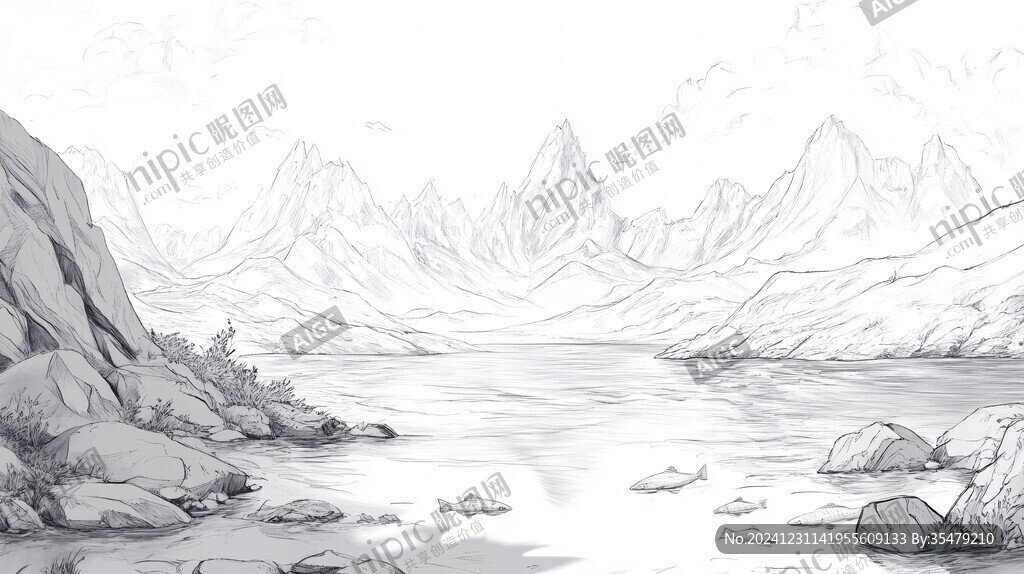 山河插畫
