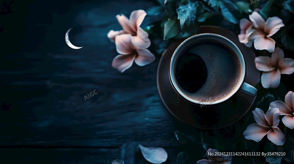 唯美月夜花