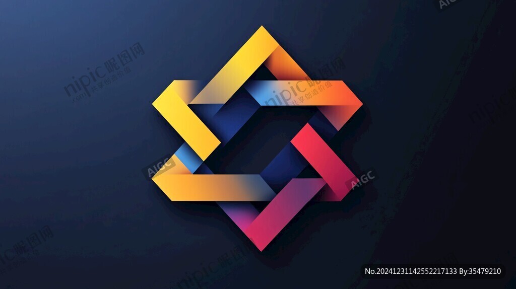 多彩幾何logo