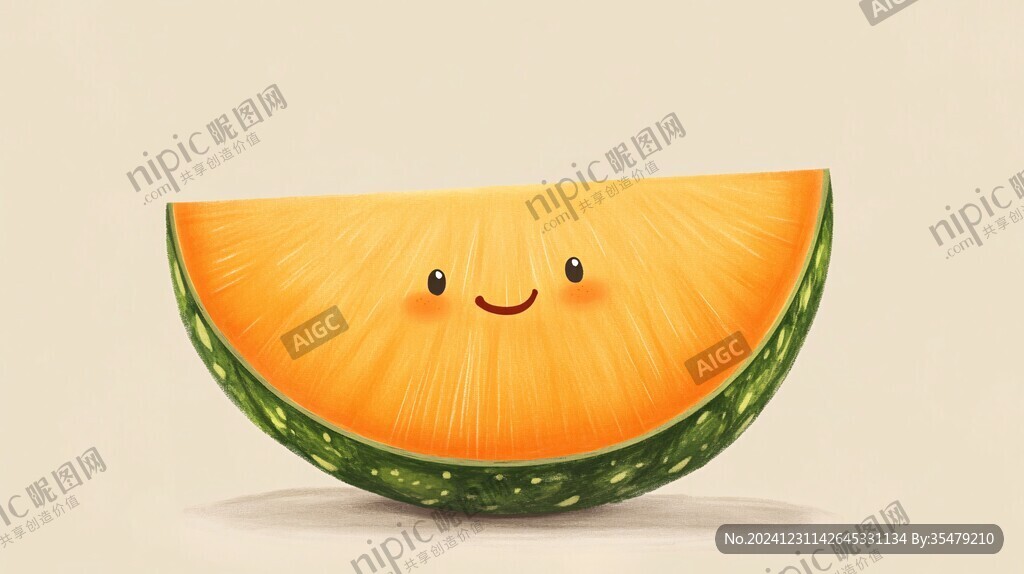 西瓜本本插畫