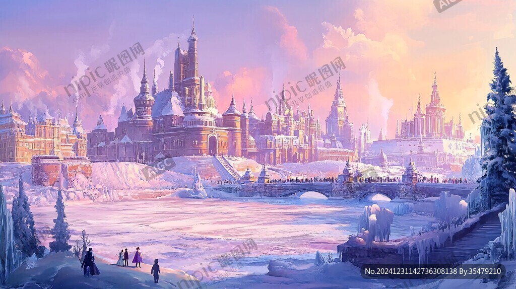 冰雪大世界插畫