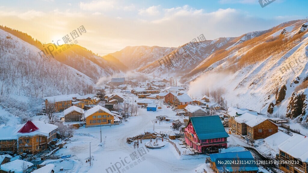 雪鄉(xiāng)晨曦