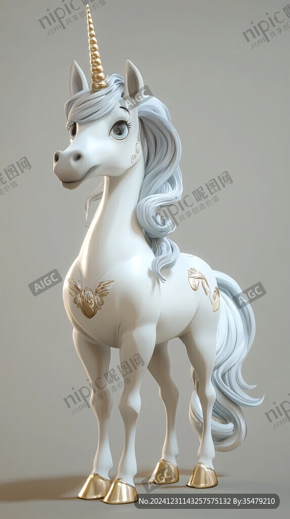 獨角獸擺件