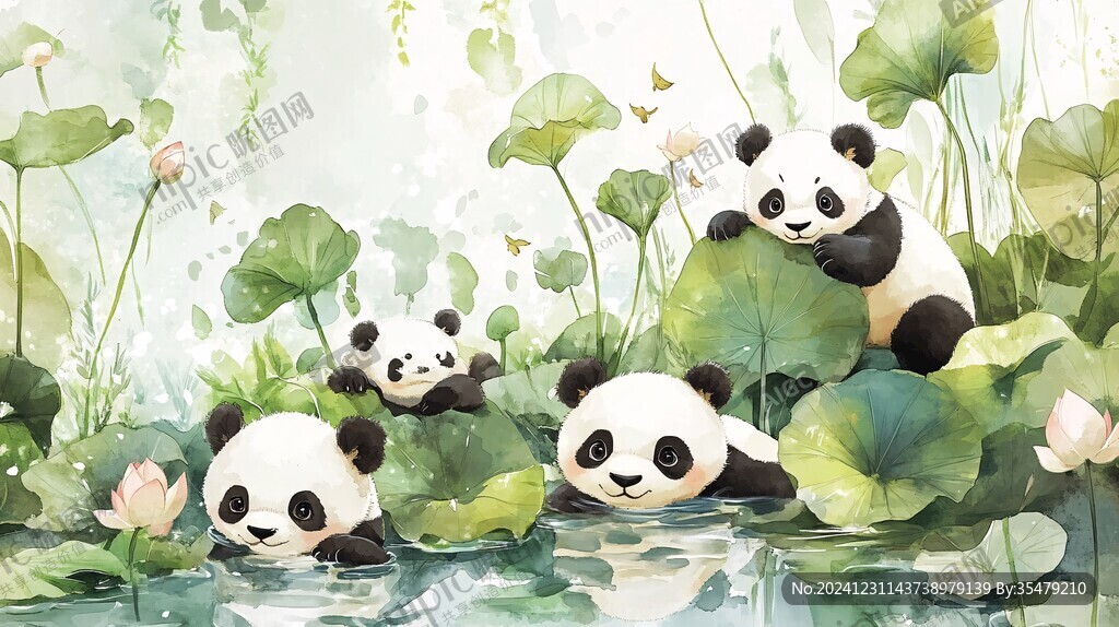 熊貓繪本插圖插畫