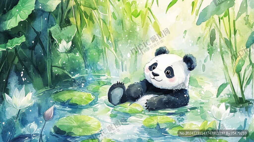 熊貓繪本插圖插畫(huà)