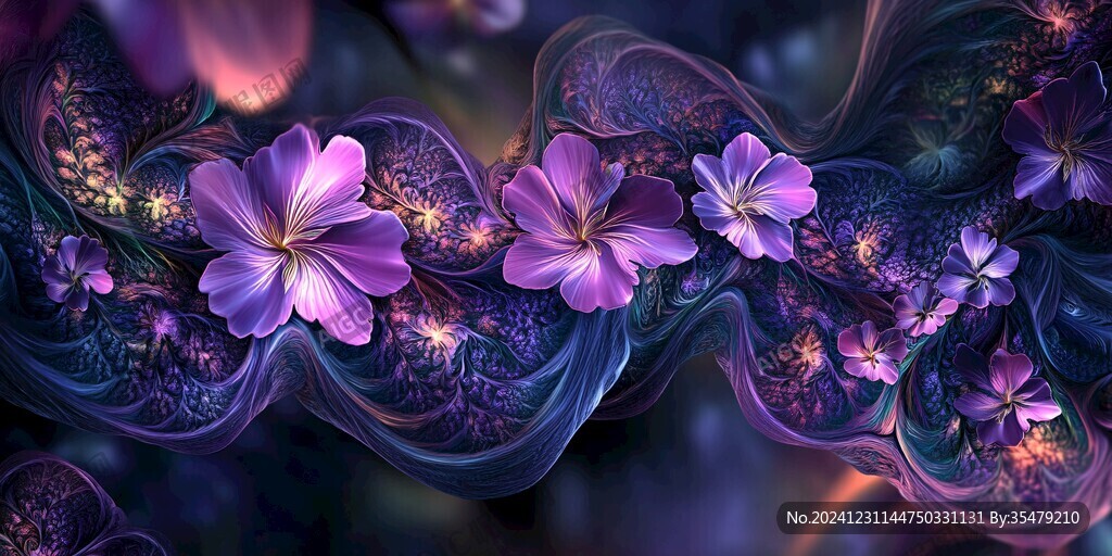 3d立體花藤背景