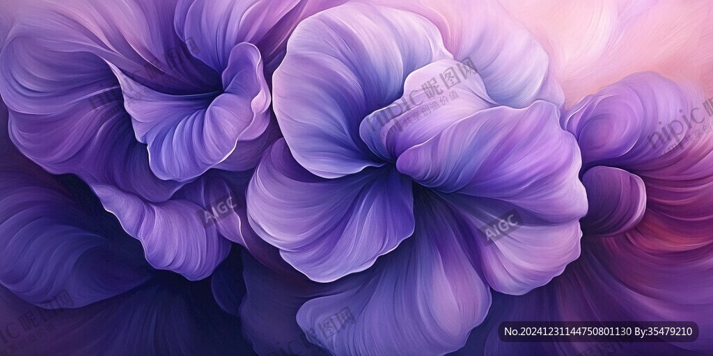 漸變風花朵
