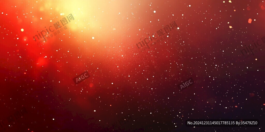 紅色夢(mèng)幻星光點(diǎn)背景