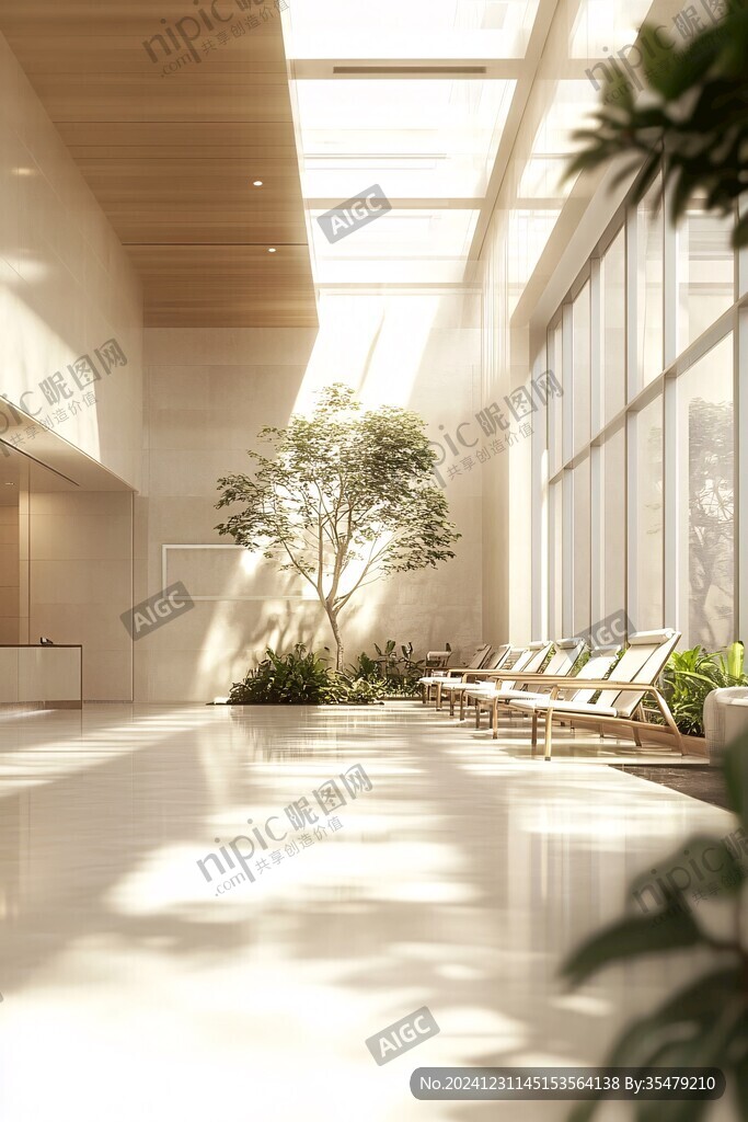 醫(yī)院大廳室內模型