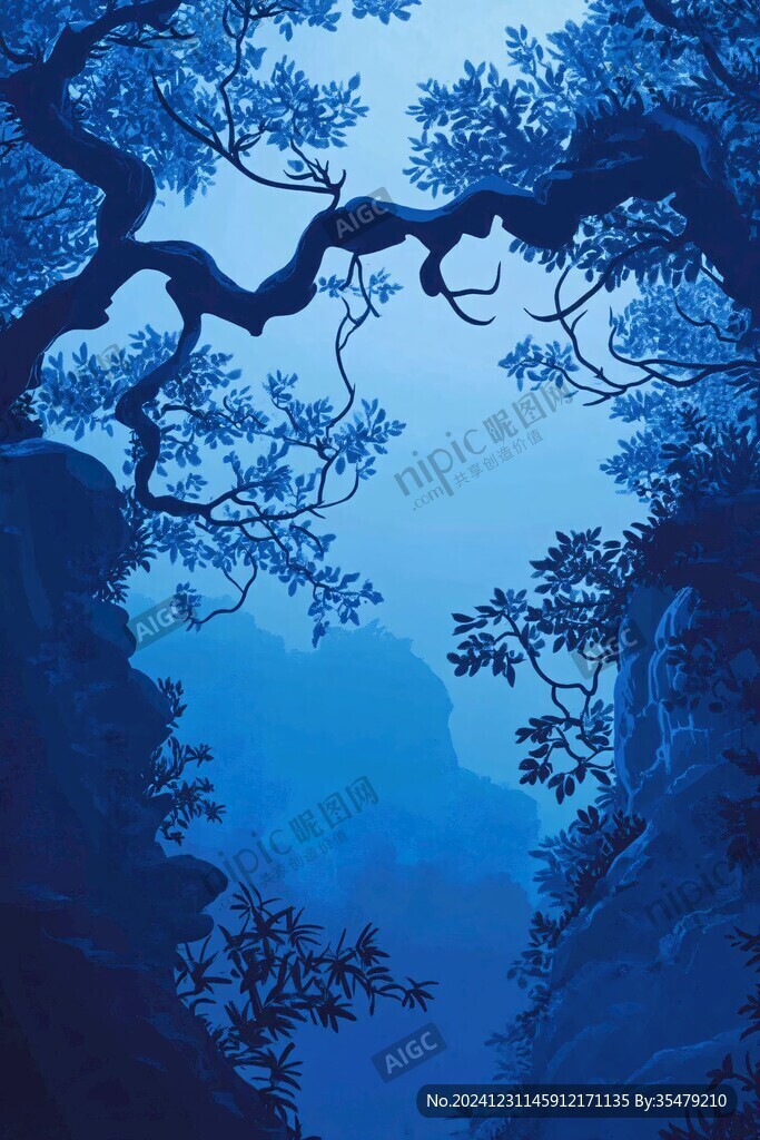 嵩山插畫