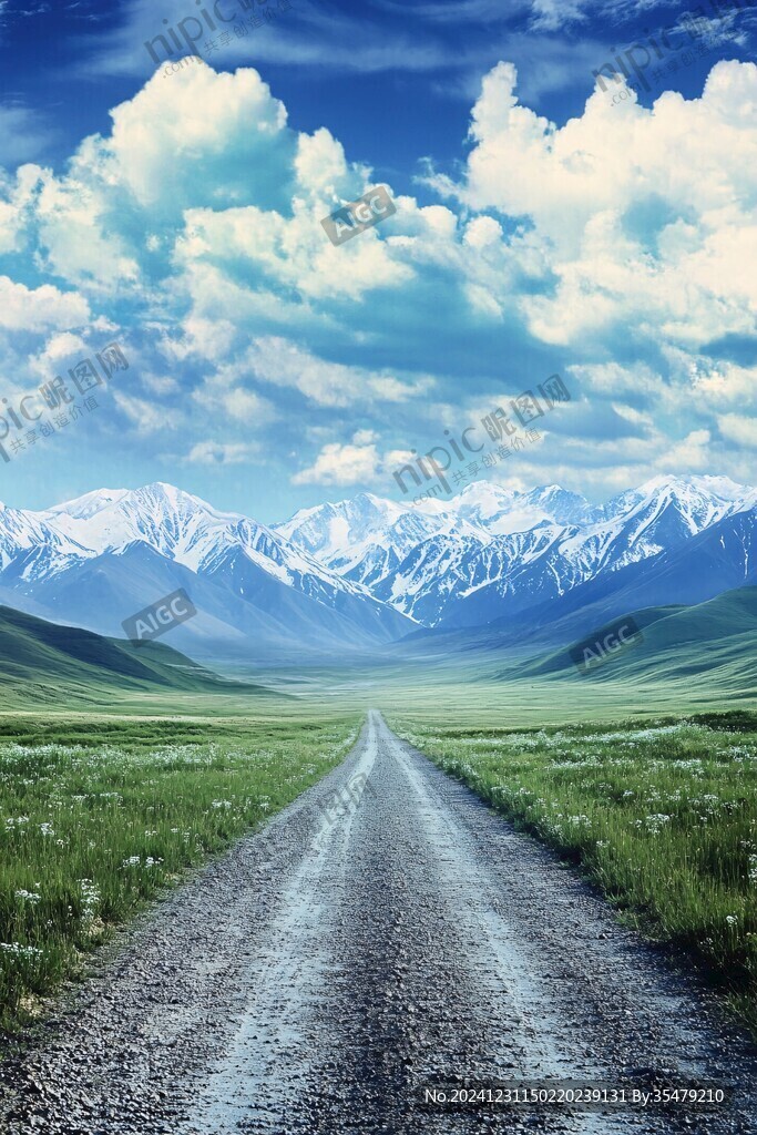 大路透視背景