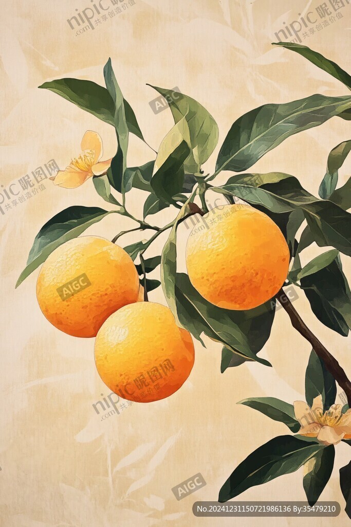 砂糖橘插畫