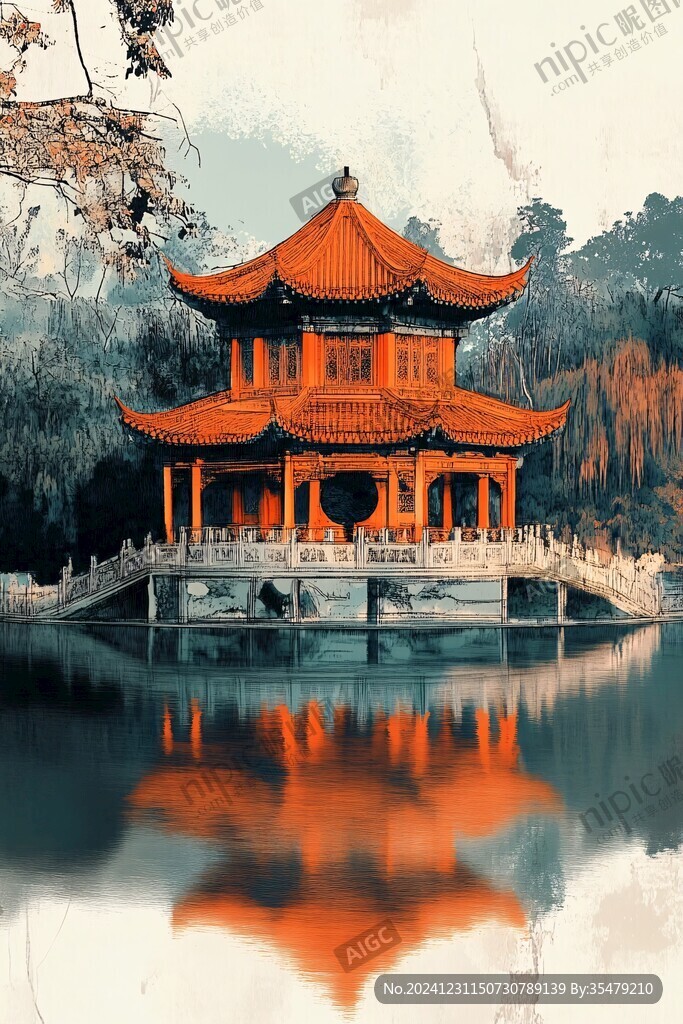 古亭秋色