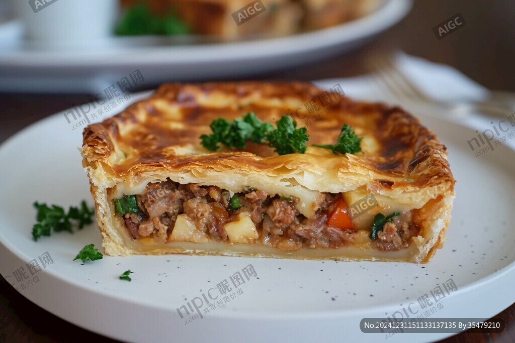 焗牛肉派