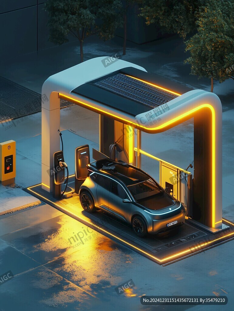 現(xiàn)代汽車(chē)充電樁充電站