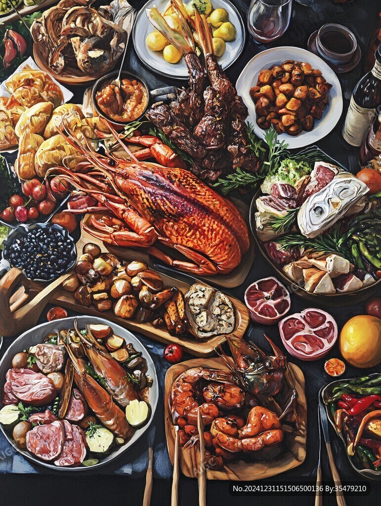 熟食場景圖