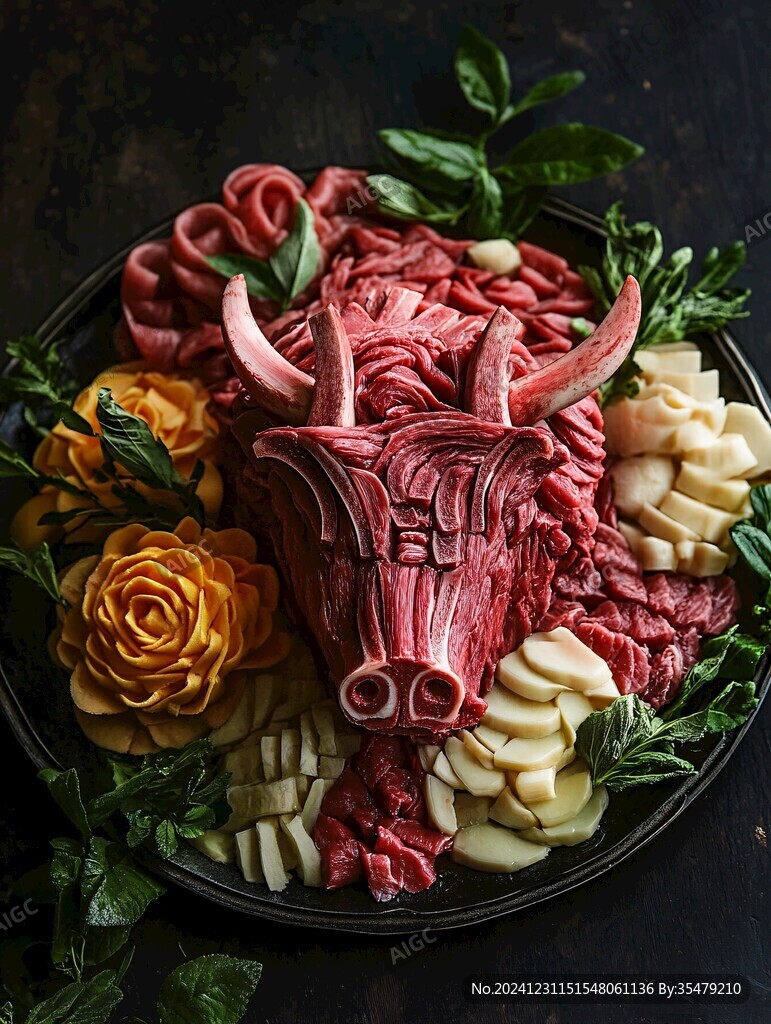 牛肉拼盤牛肉擺盤
