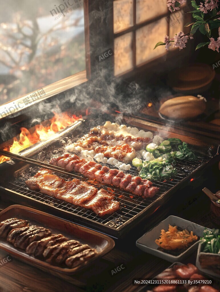 烤肉場景圖
